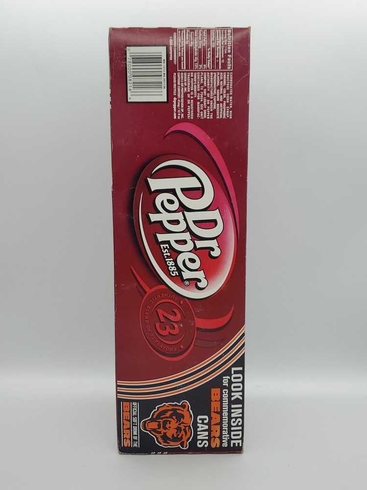 EMPTY 2013 Limited Edition Dr Pepper Chicago Bears 12 Pack Box ONLY
