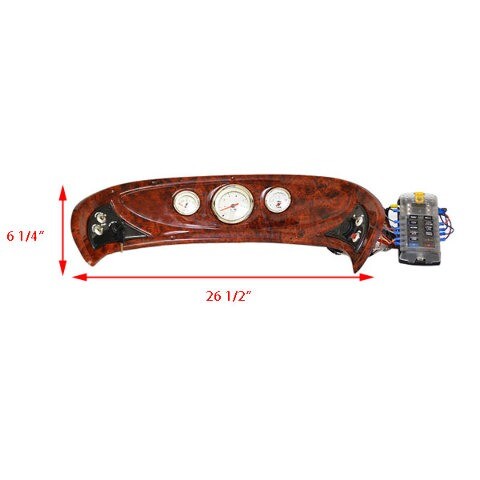 Sun Tracker Boat Pontoon Console Gauge Panel 166418 | 26 1/2 Inch