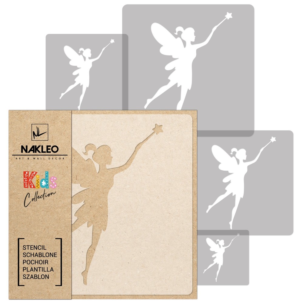 KIDS Reusable Plastic Stencils (5 pcs) // FAIRY
