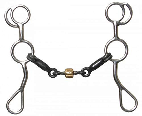 Showman Stainless Steel Training Snaffle Bit w/ 7 1/4" Cheeks