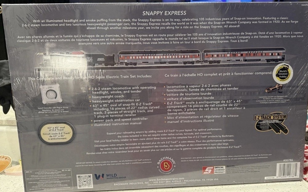 Snap On Tools 105th Anniversary Train Set by Bachmann