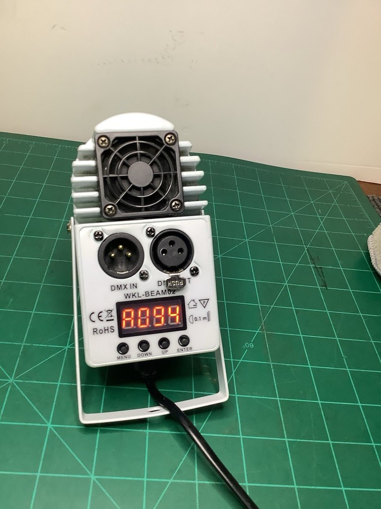 ZQ-B93B DMX512 LED Stage Light Controller / Spot Light Head — Tested & Working