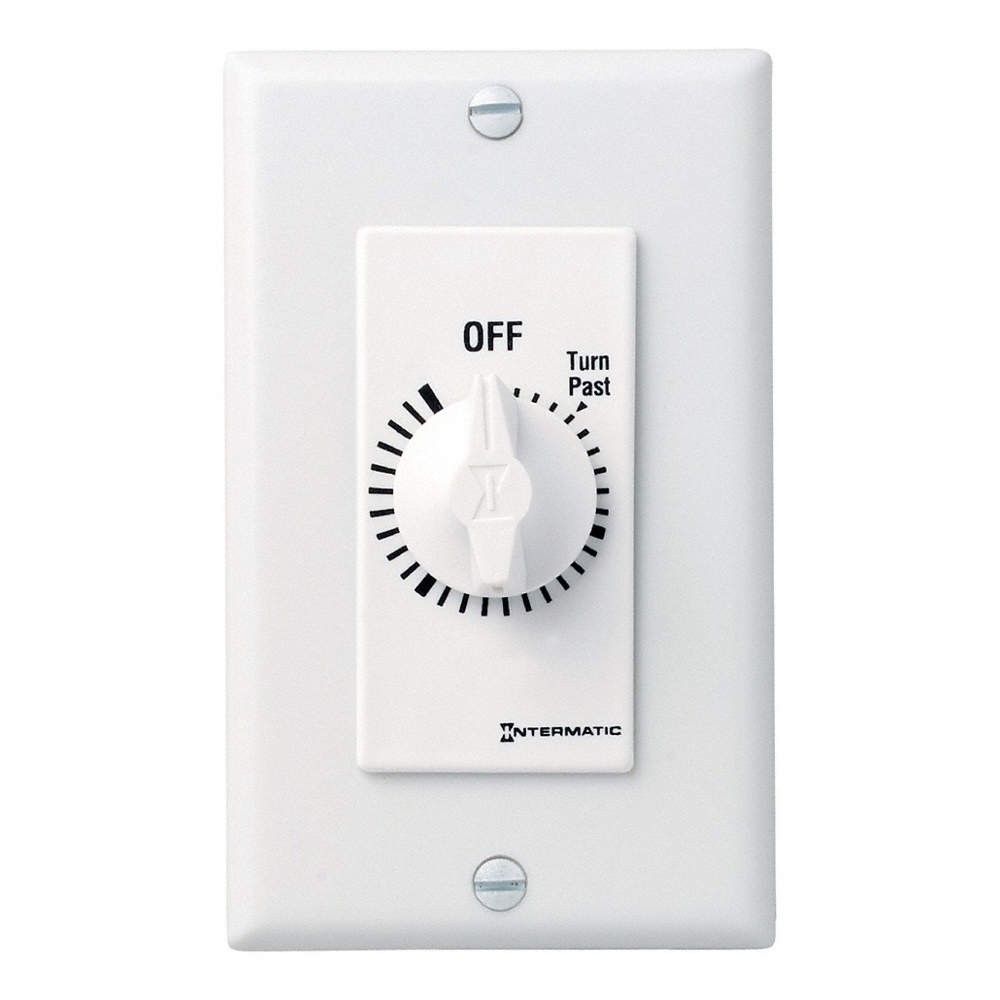 INTERMATIC FD430MW Spring-Wound Timer, White, 277V AC 38D071
