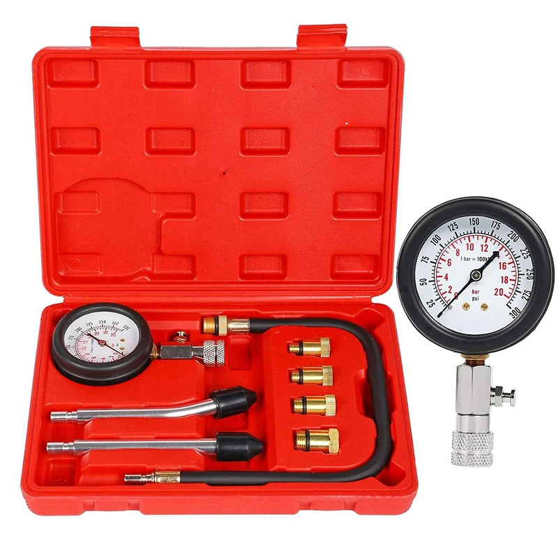 Car Engine Compression Tester Tools  Motorcycle Car Truck Engine Cylinder Gauge