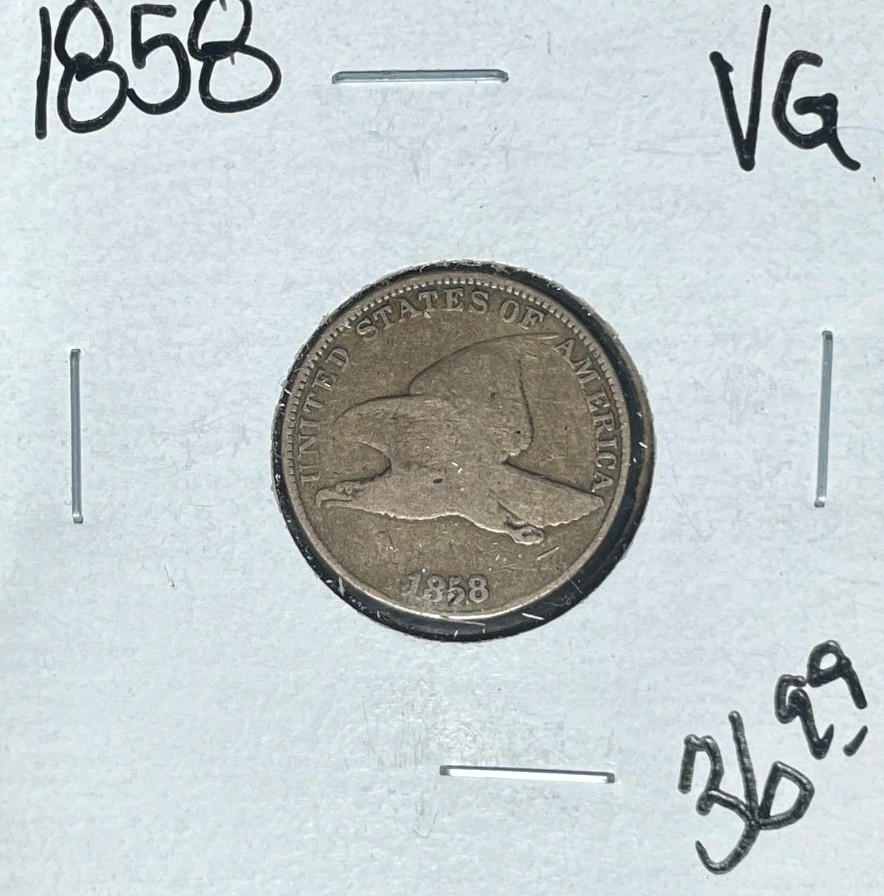 1858 FLYING EAGLE CENT ~ VG ~NICE COIN~
