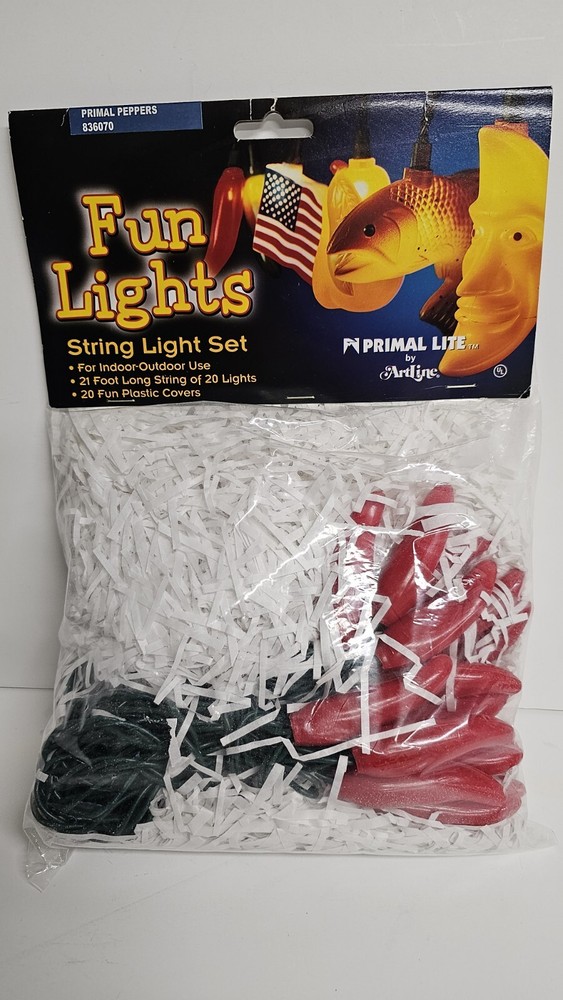 Fun Lights String Light Sets 2002 Vintage Primal Chili Peppers