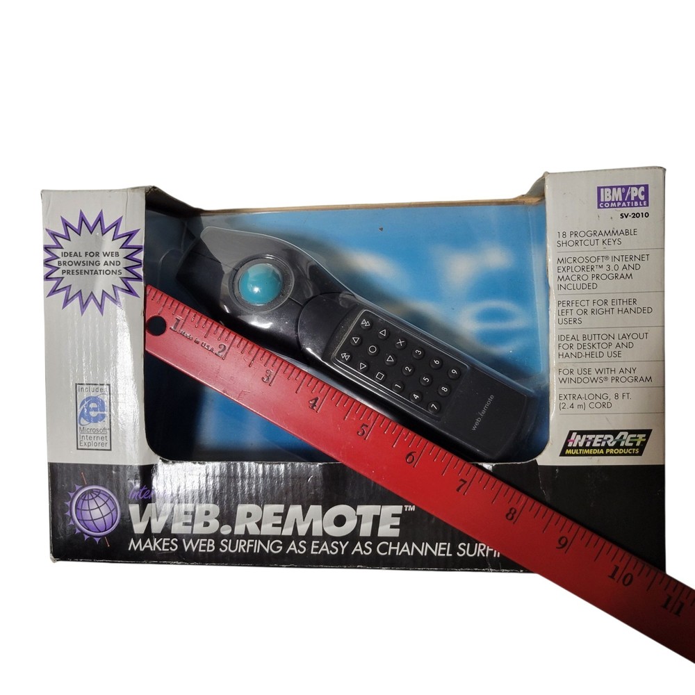 Interact Web.Remote Internet Surfing Remote Control Ball Mouse PC SV-2010 - NIB