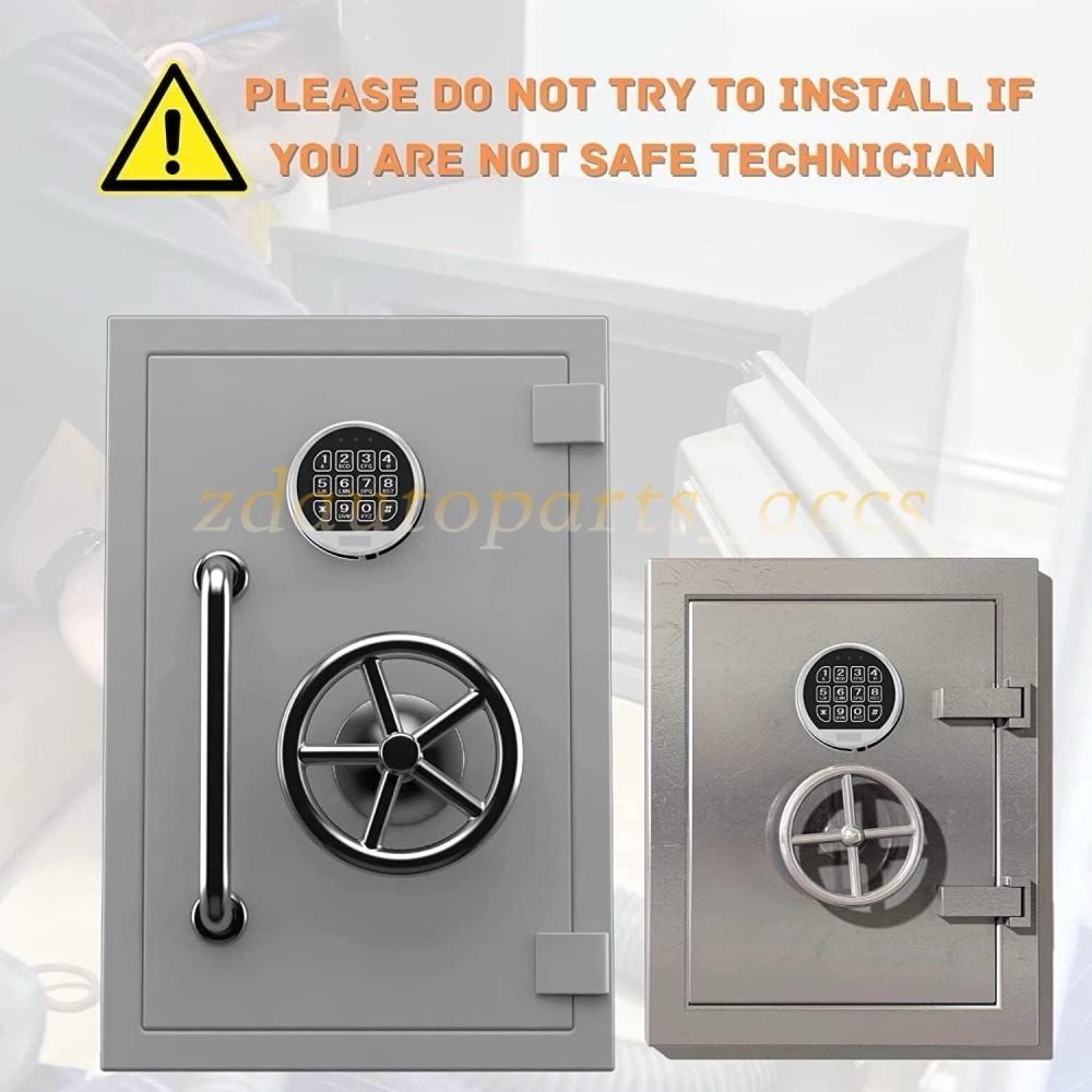 Electronic Safe Lock LED Keypad Chrome Gun Safe Lock Replacement With Swing Bolt