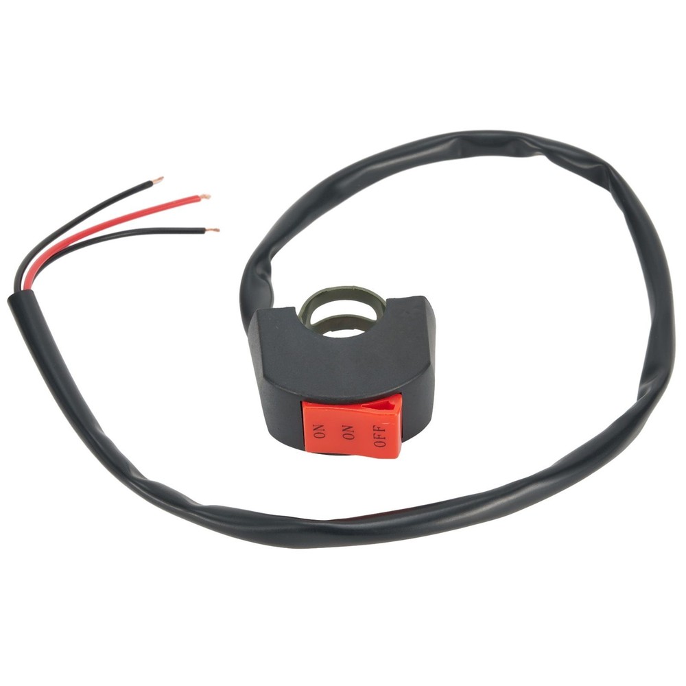 LED Headlight Switch Far Near 3-Line Motorcycle Handlebar Switch Button Part