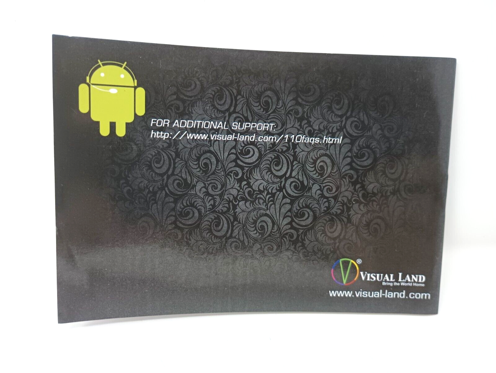 Visual Land Prestige 10 Android Tablet User Manual