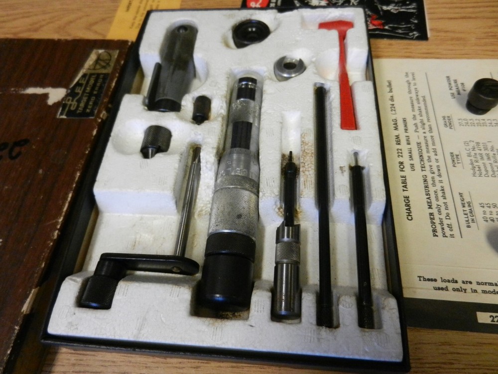 1974 Lee Loader Target Model Zero Error 222 Rem Mag In Original Box