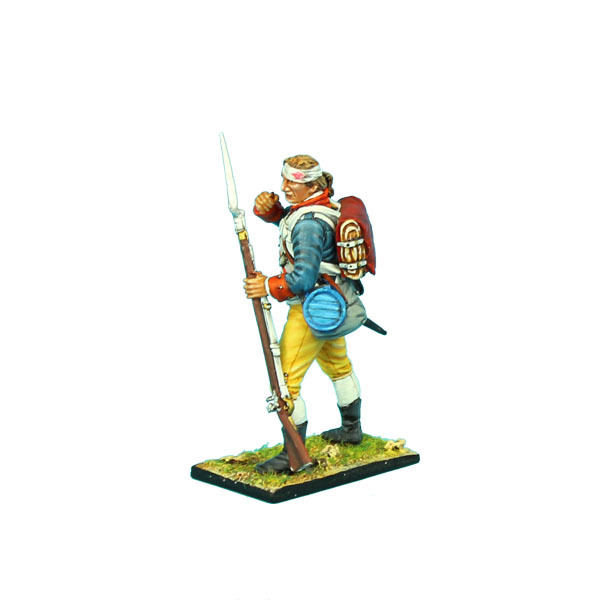 AWI064 Haslets 1st Delaware Standing Loading - Bandaged Head by First Legion