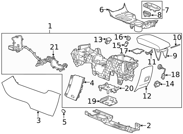 Genuine GM Parking Brake Support 22910219