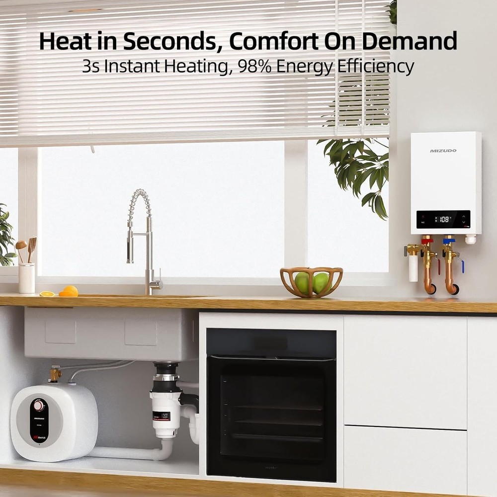 【90% NEW】27kW On Demand Tankless Water Heater Electric Hot Water Heater INDOOR
