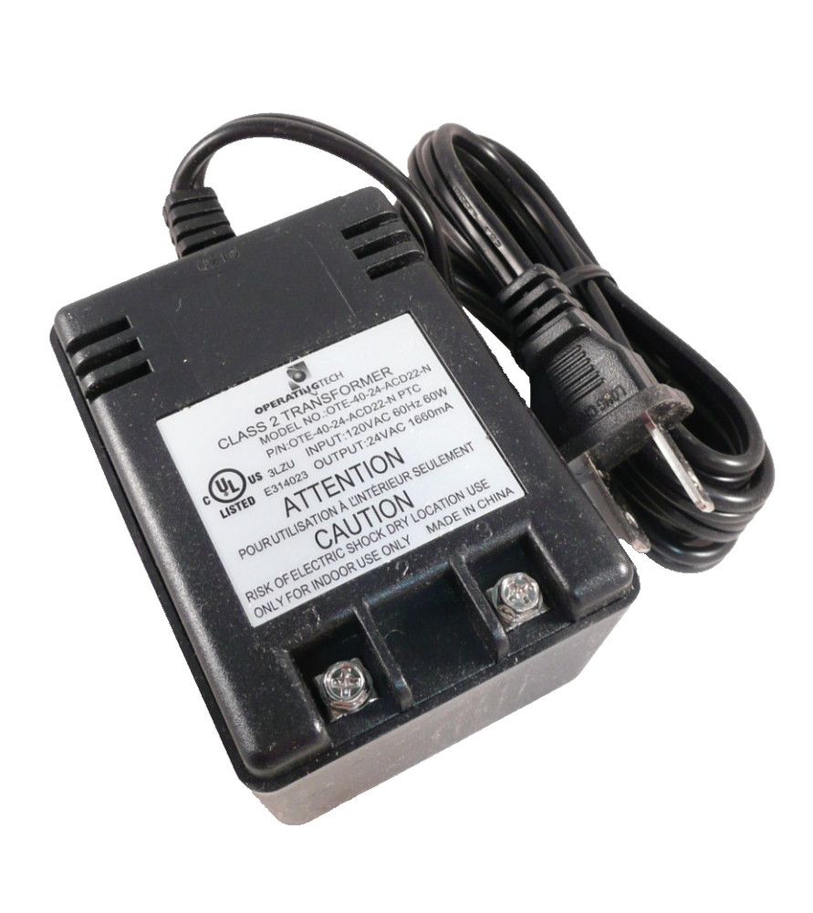Rainsoft OTE-40-24-ACD22-N PTC Water Softener Parts Power Supply 24V AC Adapter
