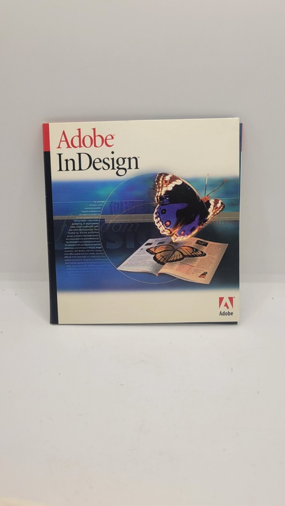 Adobe InDesign 1.0 For Macintosh Full Version Big Box Apple Computer USED READ