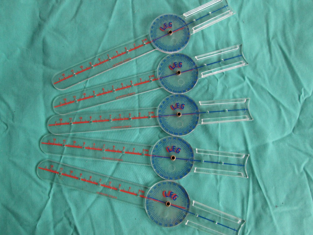 5 GeoLeg Math Tool Manipulative Protractor Compass Ruler All In One Goniometer