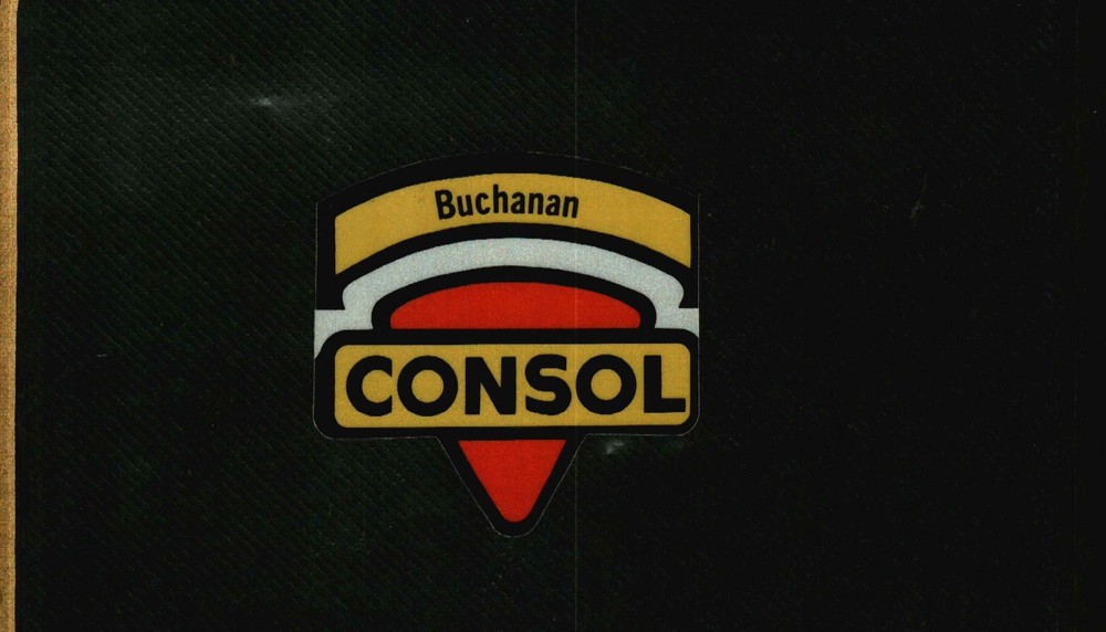 RARE BUCHANAN SHIELD CONSOL COAL CO. COAL MINING STICKER # 1206
