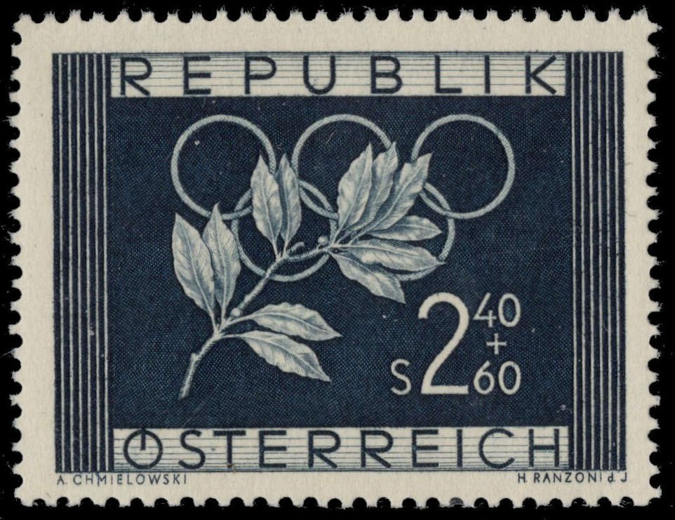 AUSTRIA B277 - Olympic Athletes Fund "Laurel Branch" (pc41764)