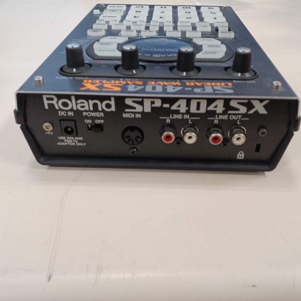 Roland SP-404SX Linear Wave Sampler SD Card System Disc Manual AC Adapter Box
