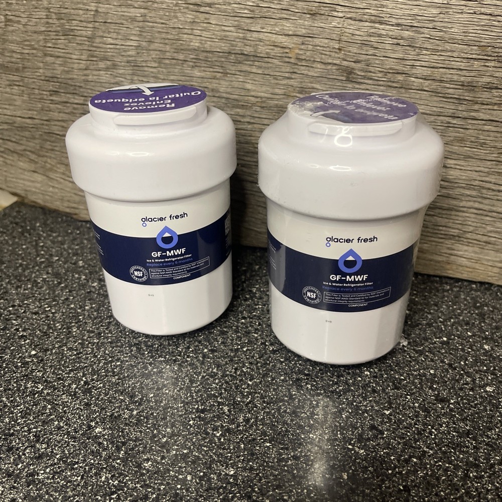 2x Glacier Fresh GF-MWF Water Filter Ice and Water Refrigerator Filter 2 Pack