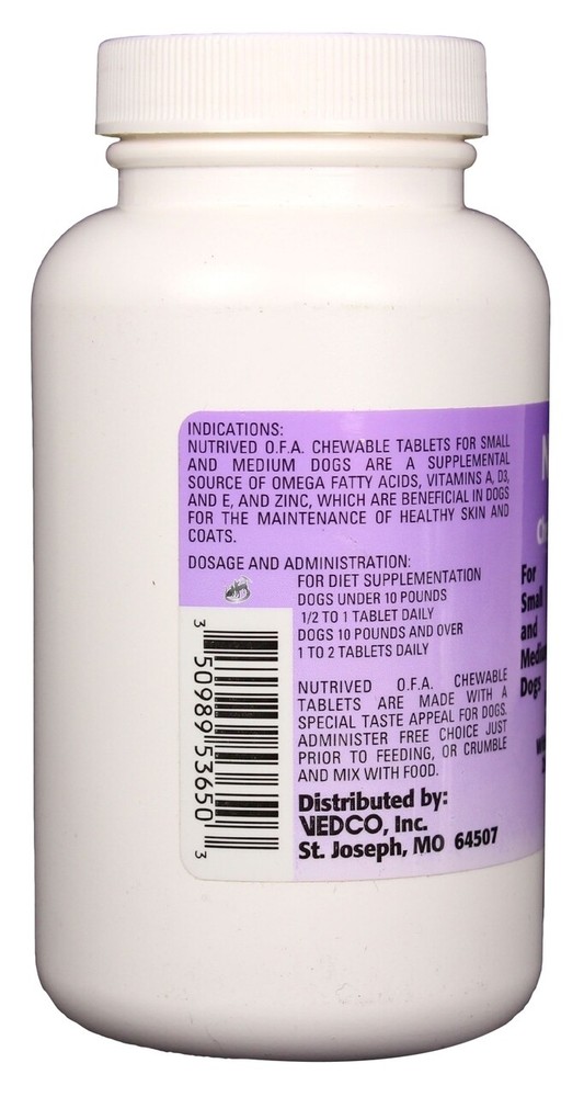 Nutrived OFA Chewable Tablets for Small & Medium Dogs (60 count)