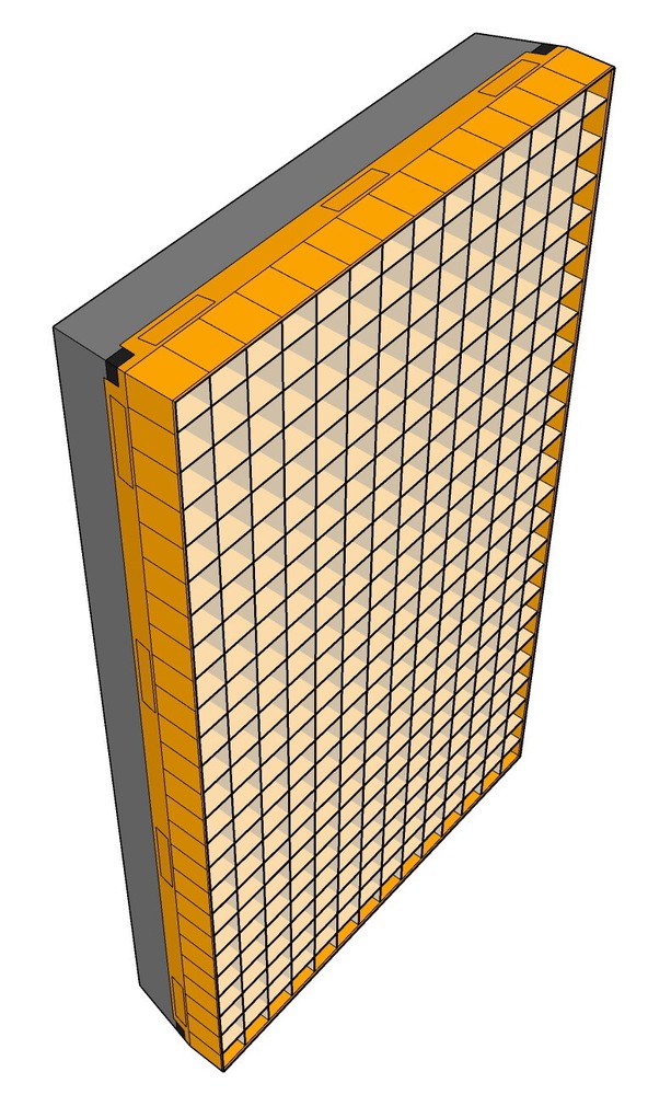 Grid for LiteMat 1 PolySkirt, Version with cell depth 50mm (2”)