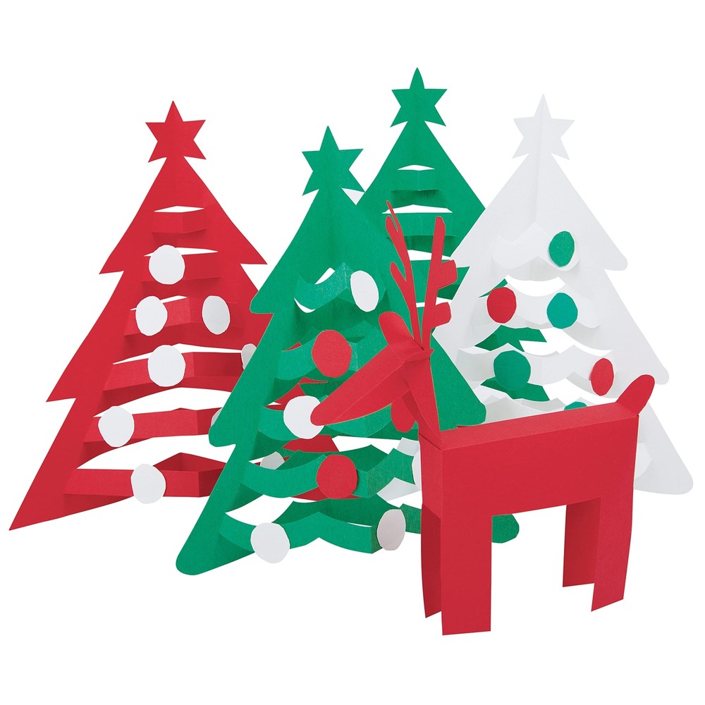 Premium Construction Paper Holiday Colors 3 Assorted 9"x12" 150 Sheets