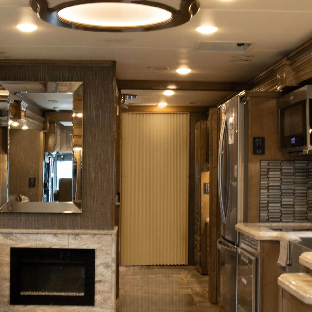 RV Pleated Folding Door 48" X 75" Tan