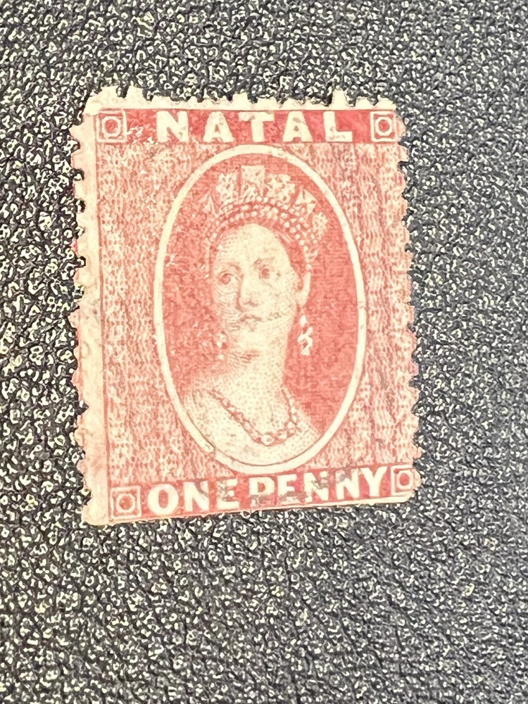 Natal stamp 15 used (trimmed at bottom)