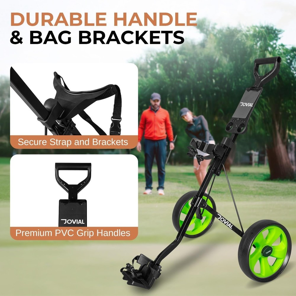 Junior 3-Wheel Golf Push Pull Cart – Lightweight Foldable Aluminum