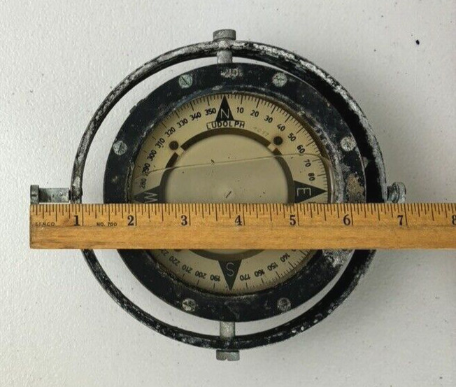 Vintage W. Ludolph Marine Compass