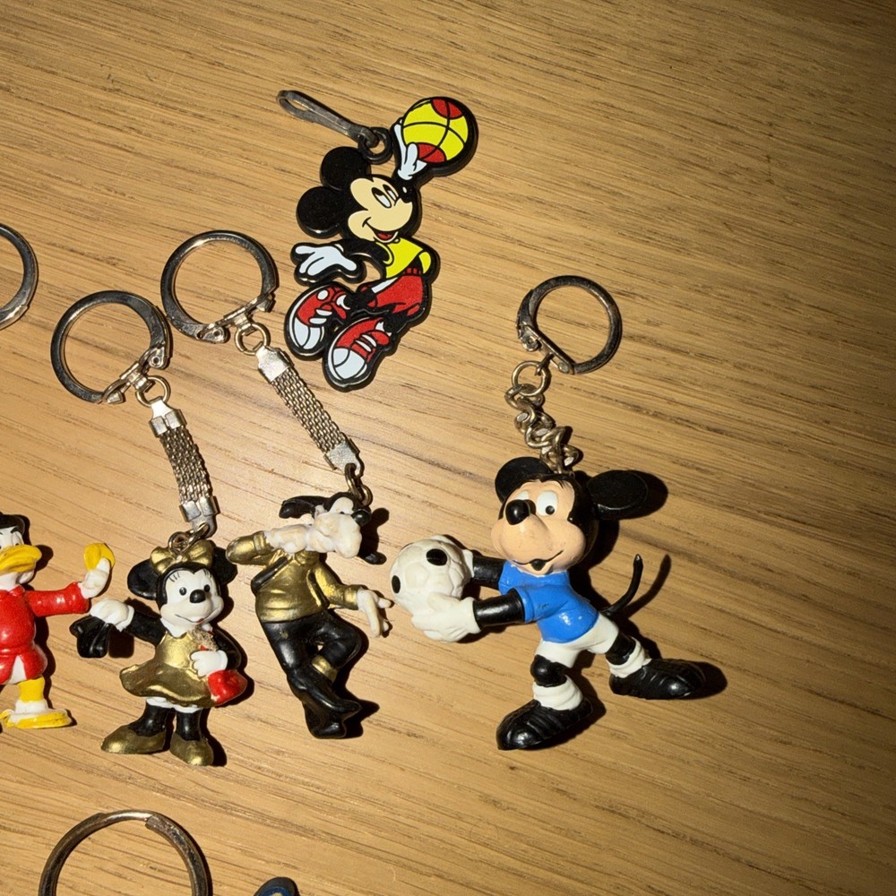 Disney Mickey Mouse Key Rings X 6
