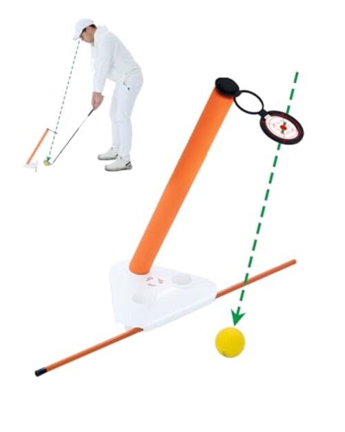Visual Lock Golf Training Aid – Instant Head Stability & Swing Plane Trainer –