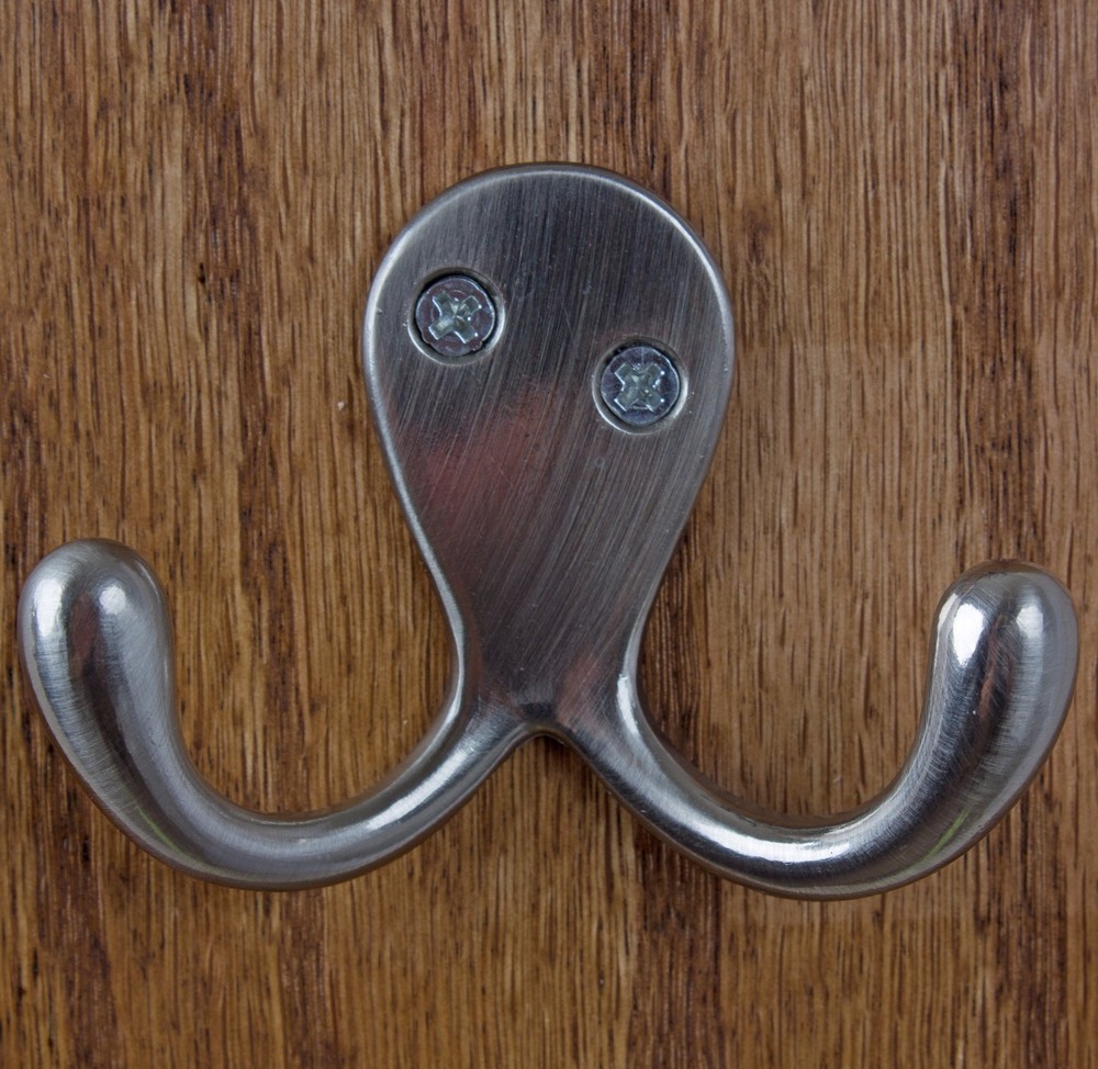 GlideRite Octopus Double Coat Wall Hook Satin Nickel - 7511-SN-1