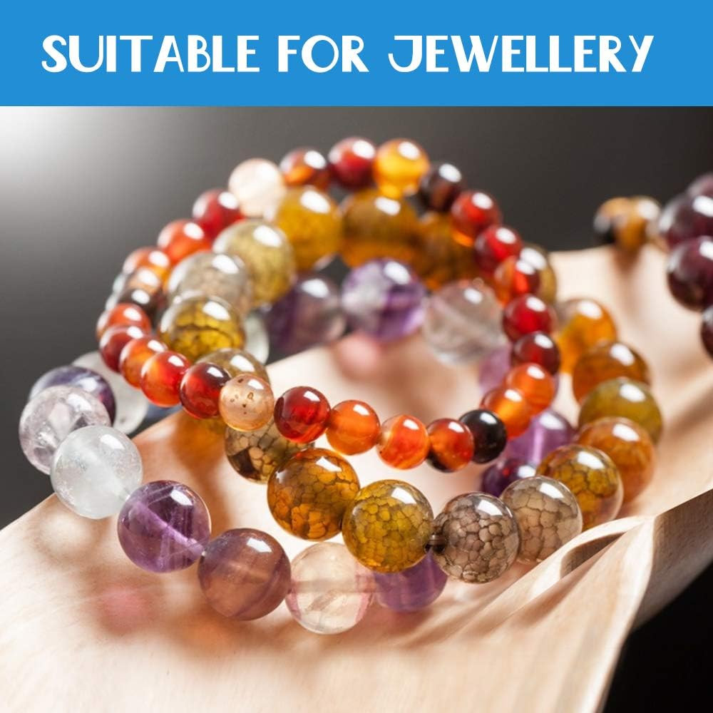 1.5Mm Bracelet String, Elastic String Crystal Stretch Thread Clear Beading Cords