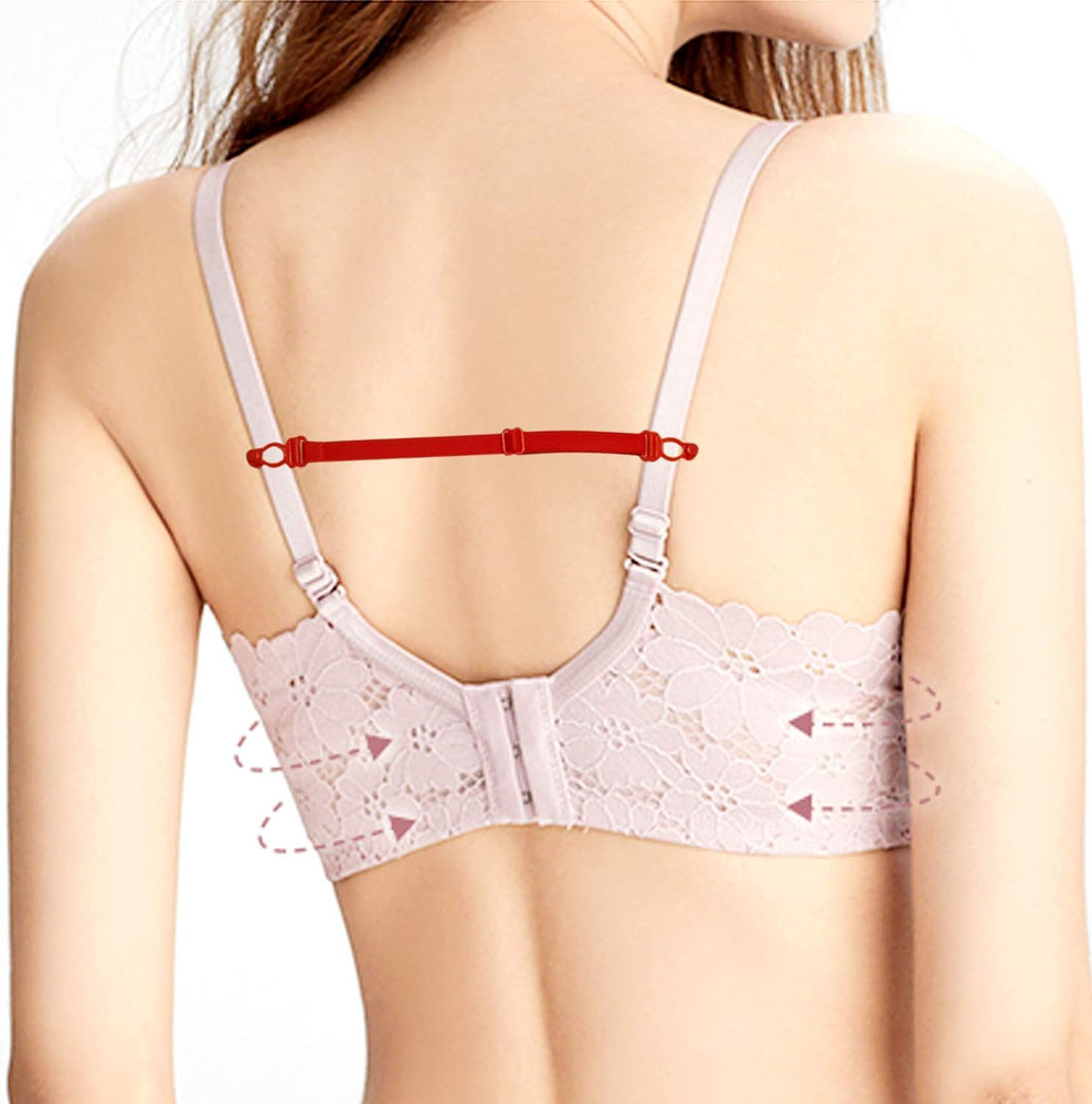 6PCS Non-Slip Elastic Adjustable Bra Strap Holder