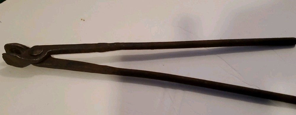 vintage blacksmith tongs 14.5" long