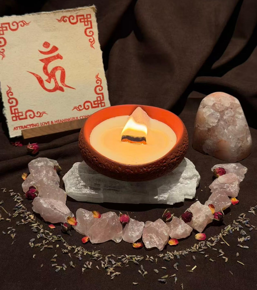 Heart Healing Candle(Rose Quartz)