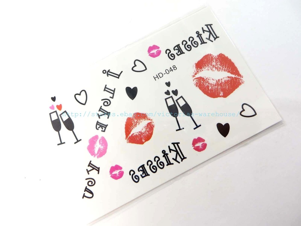 12 sheets tiny micro tattoo finger face ear wrist neck temporary tattoo