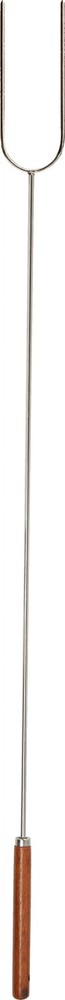 41” Chromed-Steel Wooden Handle Roasting Camp Fork 1 Pack