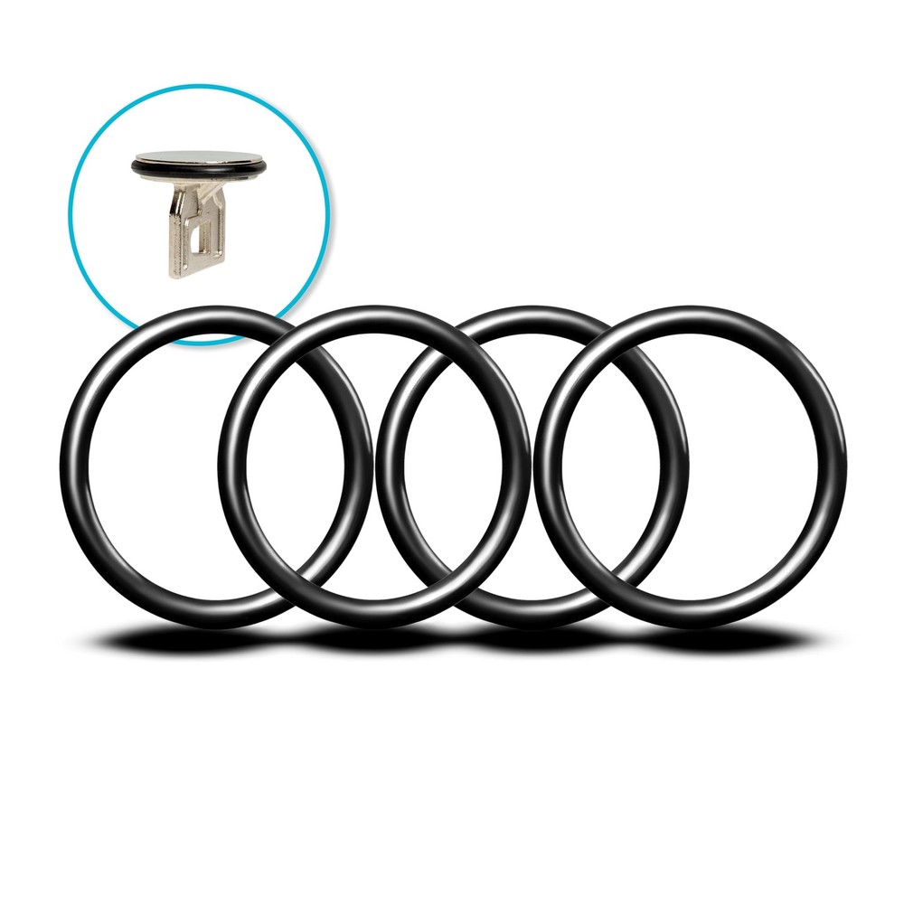Sink Drain O Ring (4) Plunger Rubber Gasket for 3 Compartment Replacement O