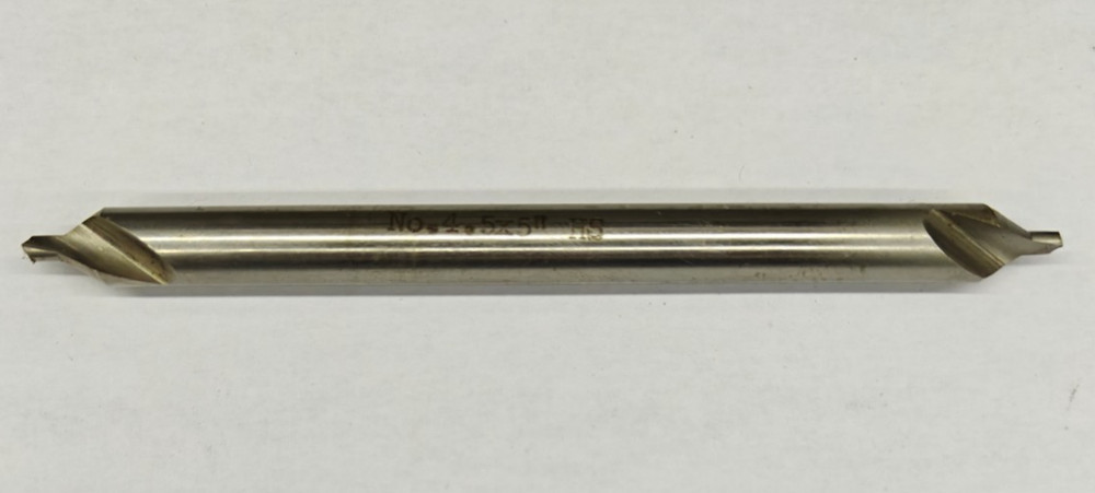 #5 Combined Drill and Countersink 5" Long HSS - Center Drill