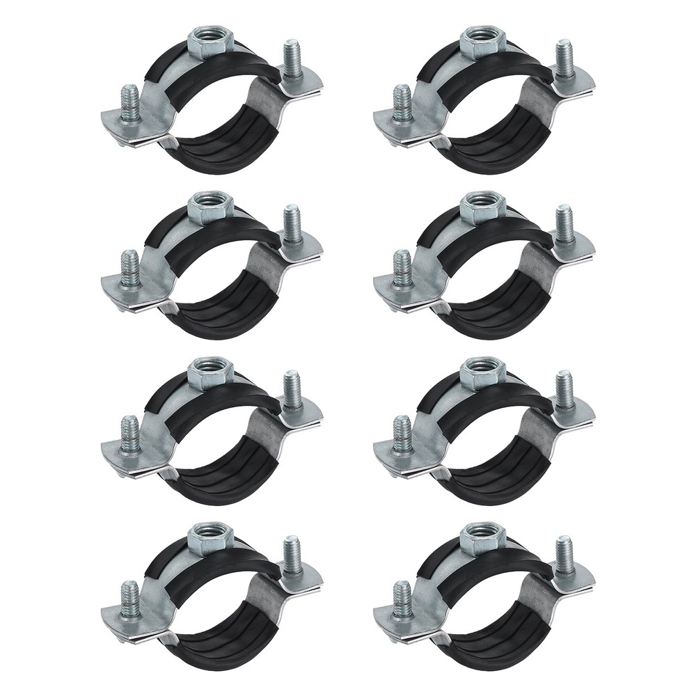 8pcs 1-1/4" Split Ring Pipe Hanger Wall Mount Pipe Bracket Clamp (M8)