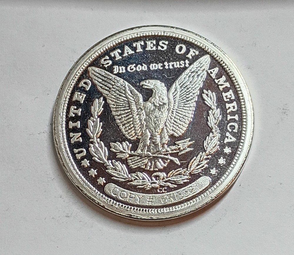 1889 CC Morgan Proof Copy Set W Consecutive Copy Numbers