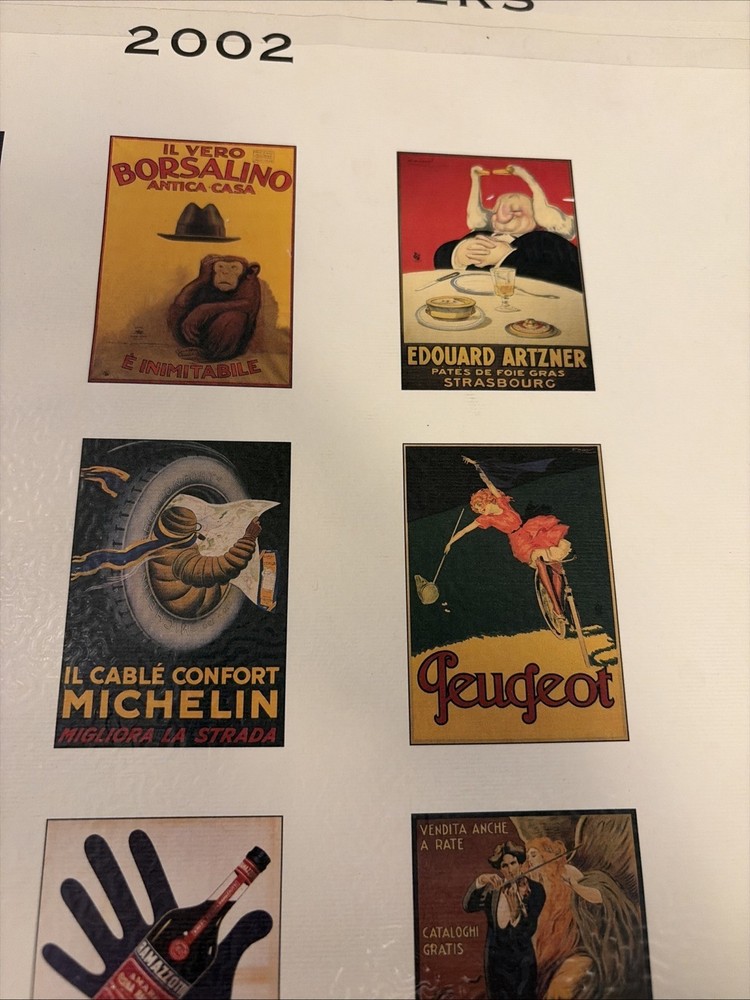Cavallini Vintage Posters 2002 Wall Calendar Framable Art Large