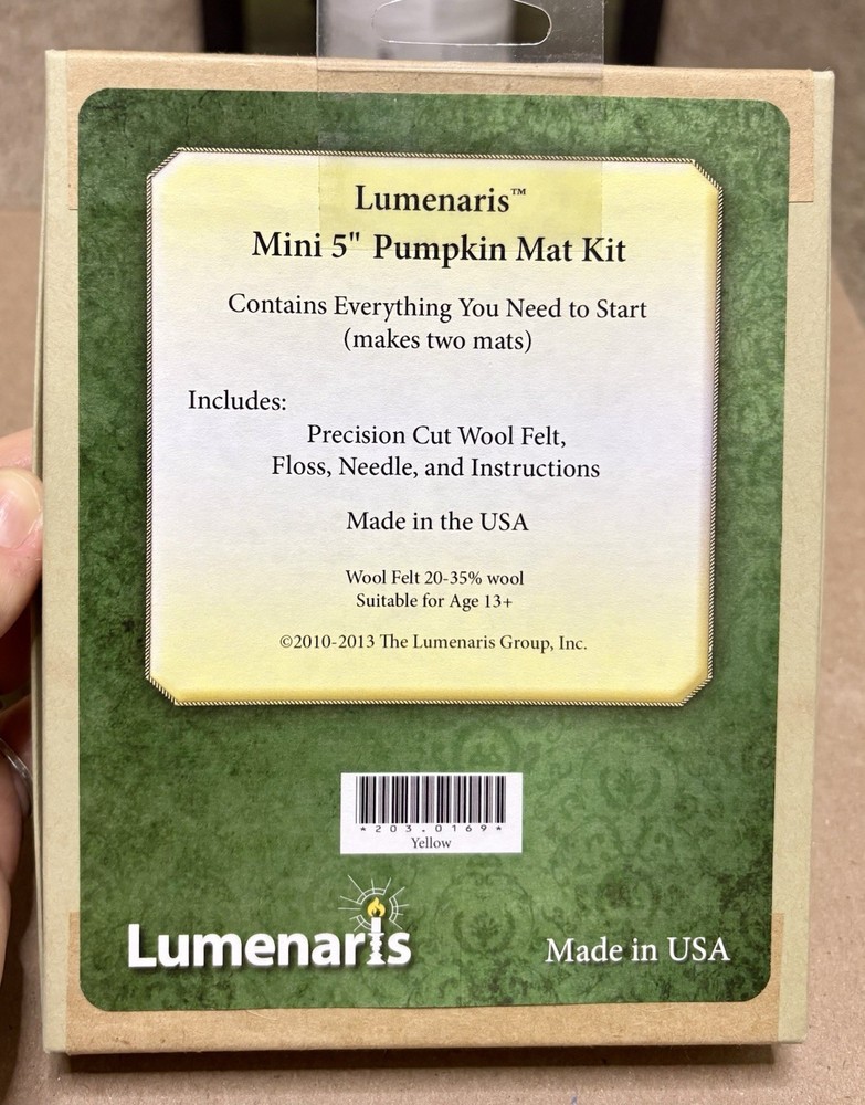 Mini Pumpkin Mat Kit by Lumenaris