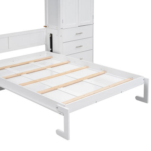 Multi-Functional Murphy Wall Bed with Lockers Wardrobe Video Storage Cabinet Bed