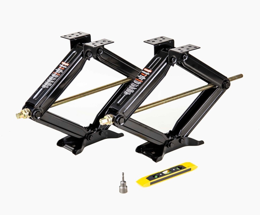 Rockman RV Camper Stabilizer Leveling Scissor Jacks Kit 24" 7500lbs Set 2