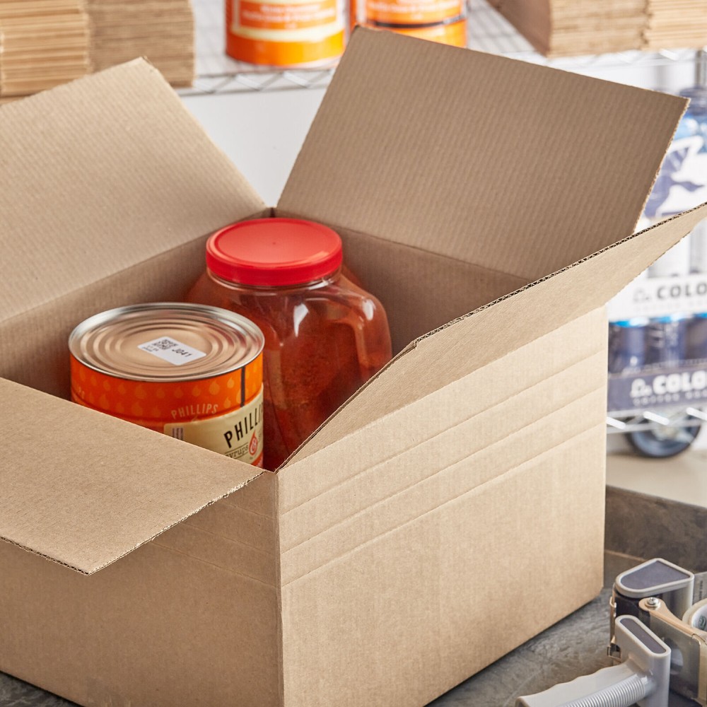 14 x 14 x 14" Multi-Depth Corrugated Boxes, Brown 25/Bundle ECT-32